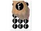 Letter F Uppercase Felt Marker Font Temporary Tattoo Water Resistant Fake Body Art Set Collection (1 Sheet)